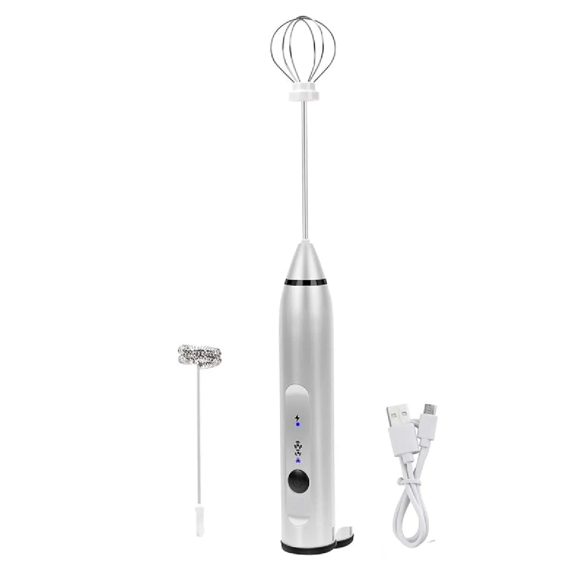 Universal Lait électrique Mousseur Universel - Argent