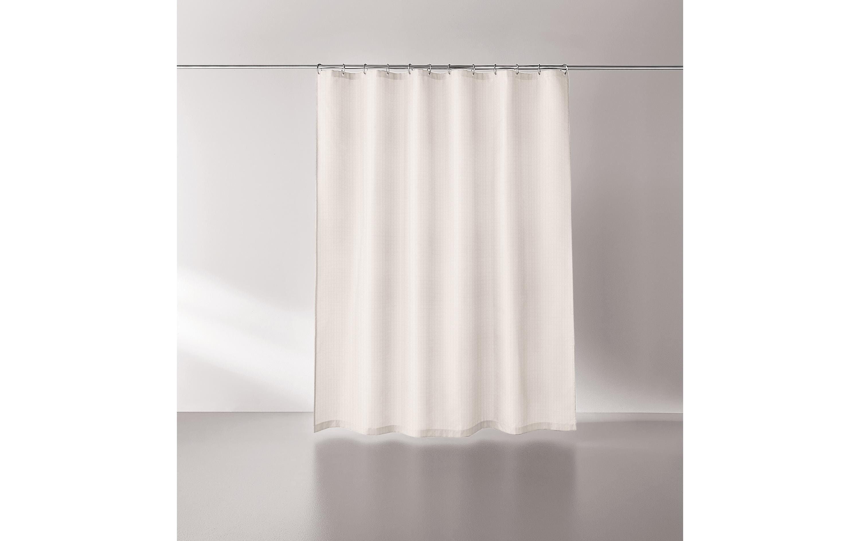 Duschvorhang Griglia 180 x 200 cm, WollweissDuschvorhang aus der Signature Premium-Linie