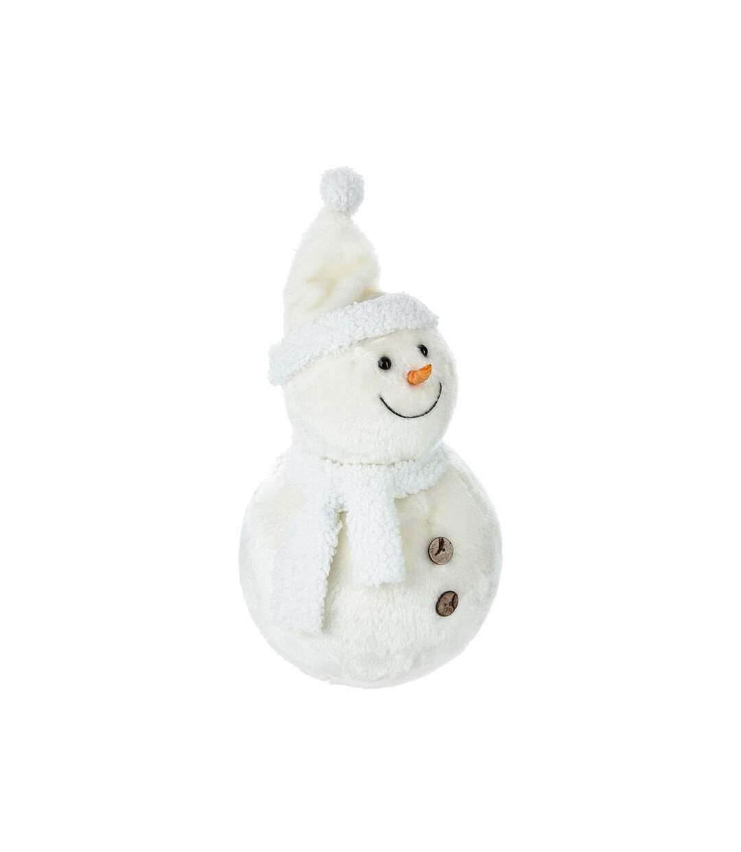 Bonhomme de Neige Déco Hors Piste 38cm Blanc