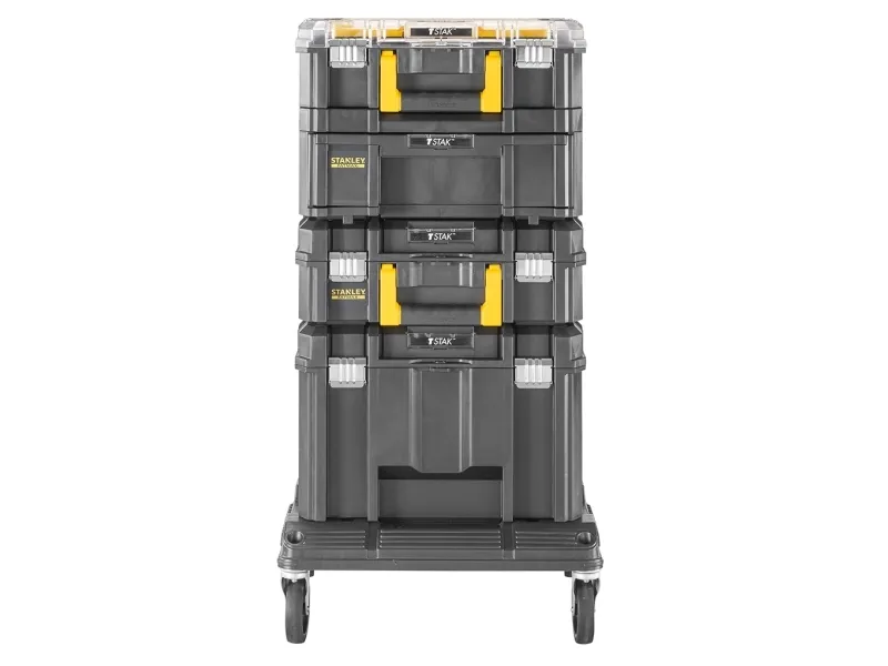 Stanley FMST1-80107, Værktøjskasse, Sort, Gul, 51,49 L, 100 kg, 486 mm, 436 mm