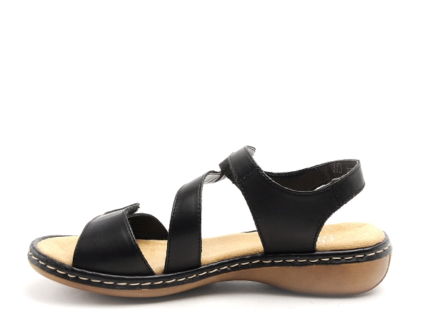 Rieker nu pieds plats femme 659c7 noir