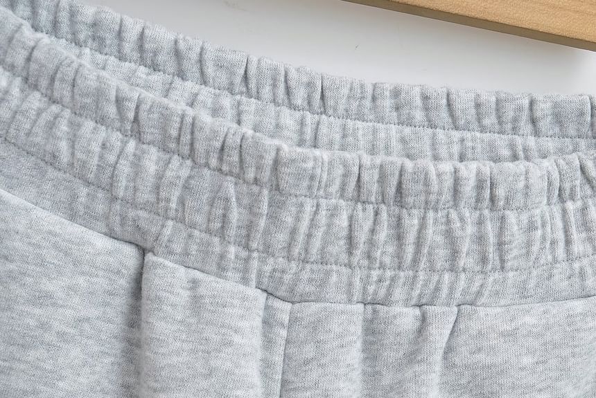 Morhan - Elastische taille, effen, wijde joggingbroek
