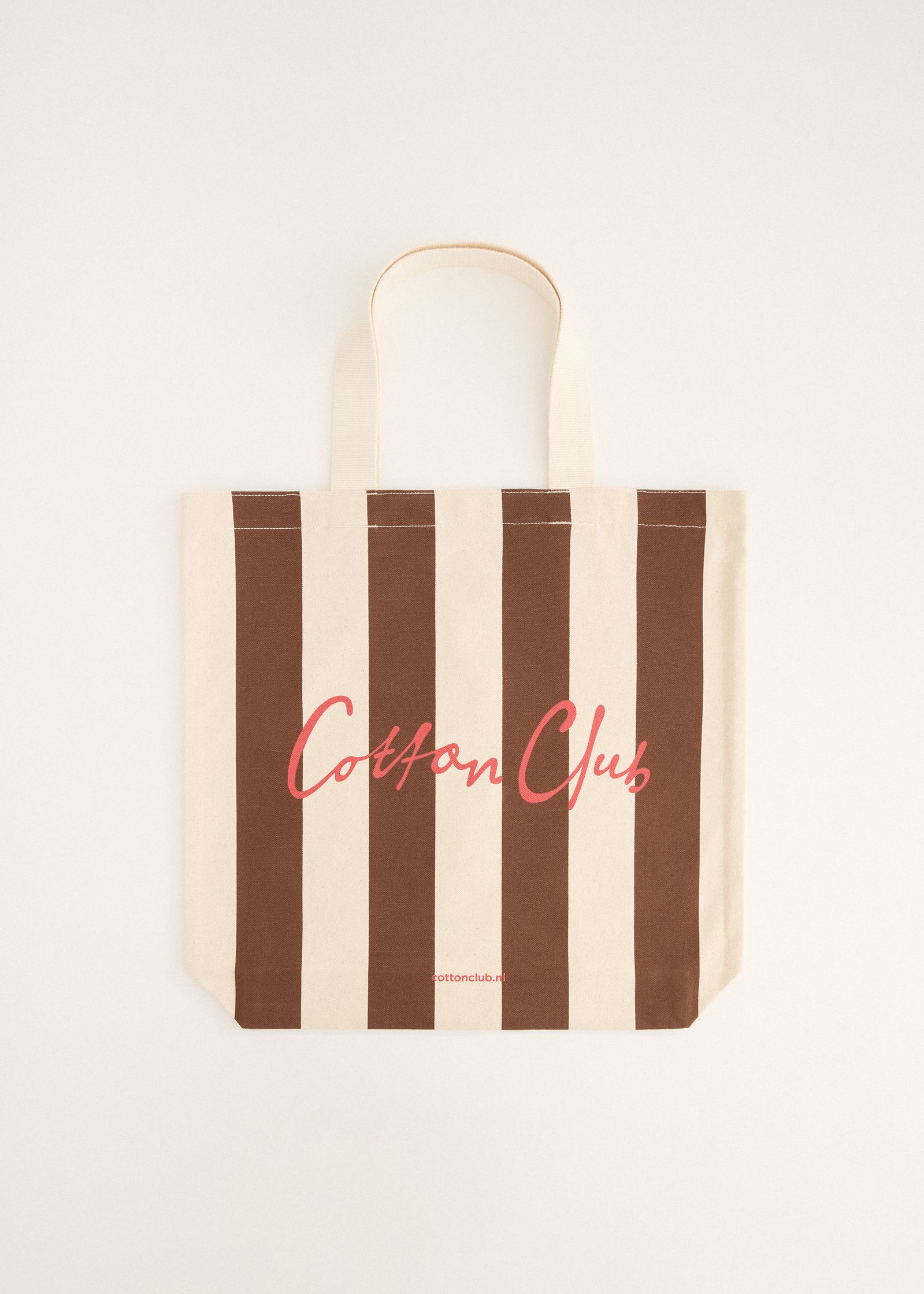 Gestreepte tote bag