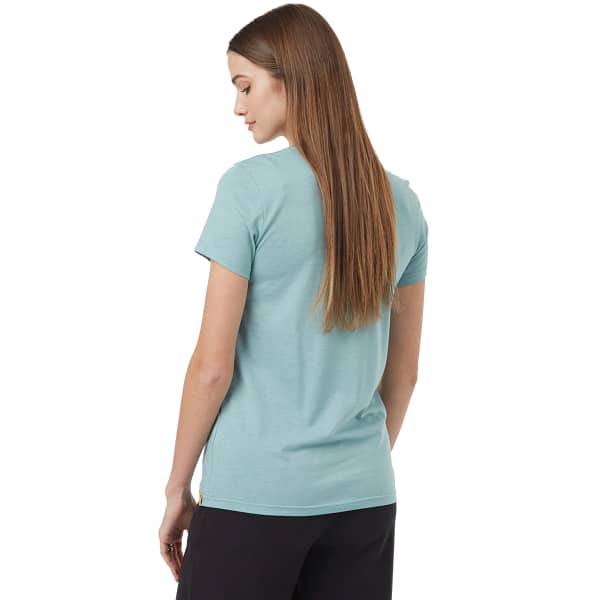 T-shirt TENTREE W WILDFIELDS TEN T-SHIRT TOURMALINE BLUE HEATHER/FALCON