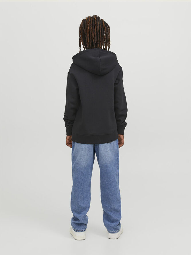 Jack & Jones JORVESTERBRO SWEAT HOOD NOOS JNR Black/loose