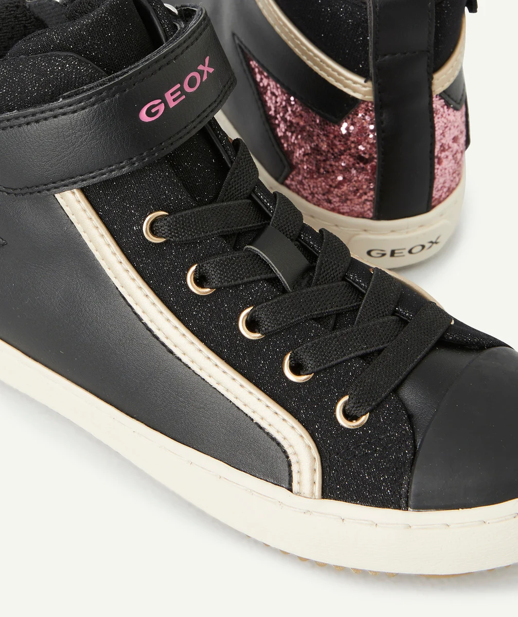 GEOXBASKETS KALISPERA FILLE NOIR ET ROSE