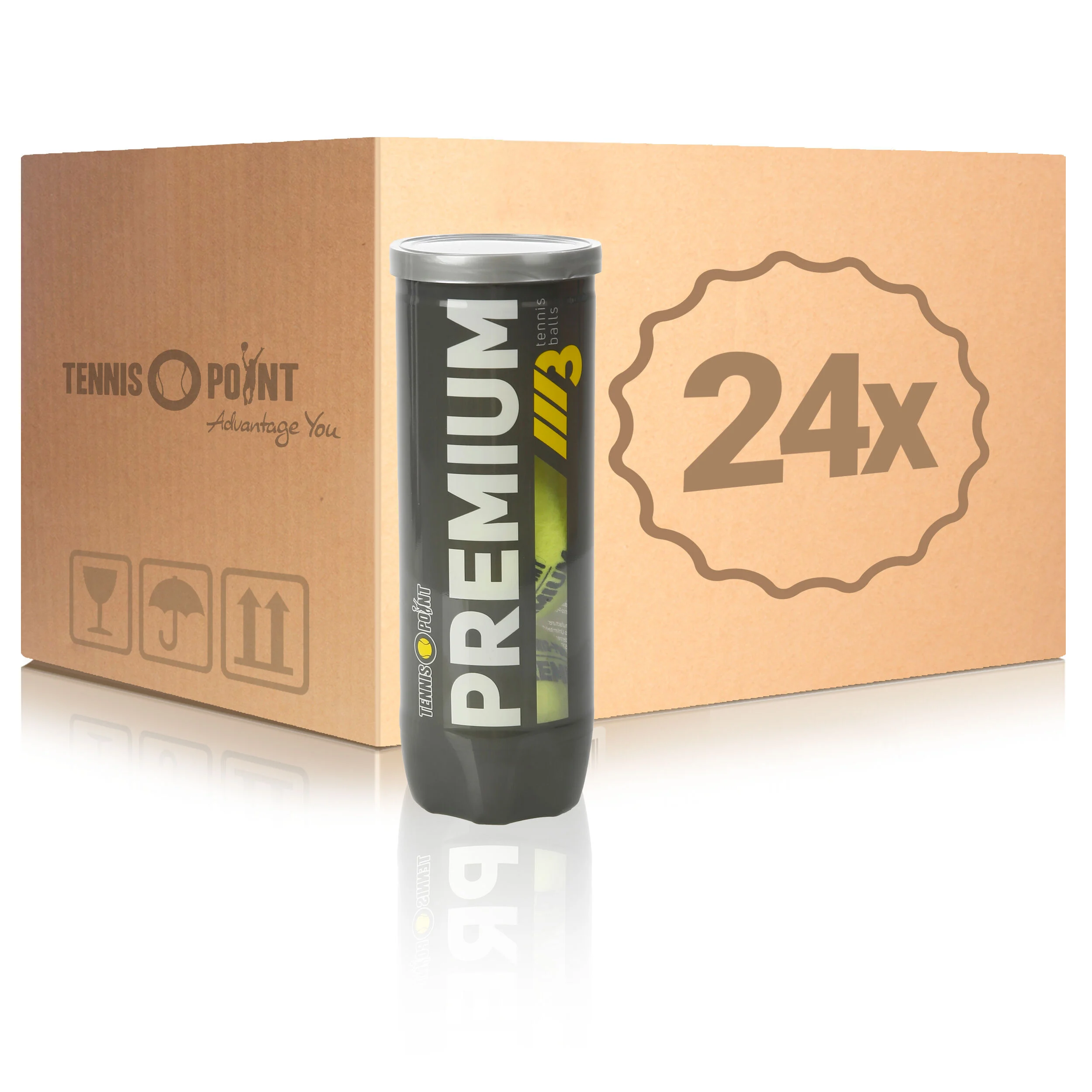 Tennis-Point Premium Tennisball 24 Tubes De 3 En Carton