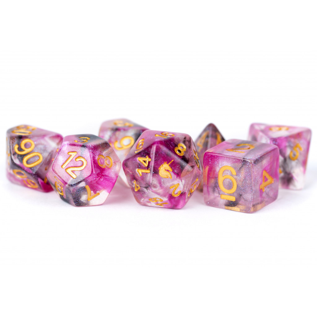 Set de 7 Dés JDR - Licorne