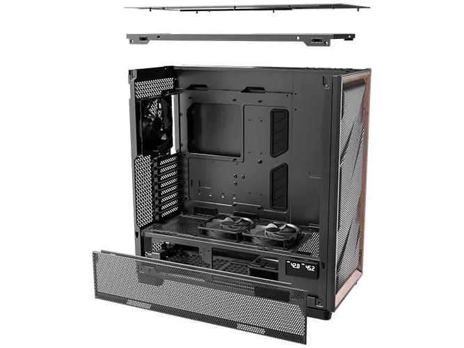 Antec Flux Pro - FT - udvidet ATX - sidepanel med vindue (hærdet glas) - ingen strømforsyning - USB/Lyd