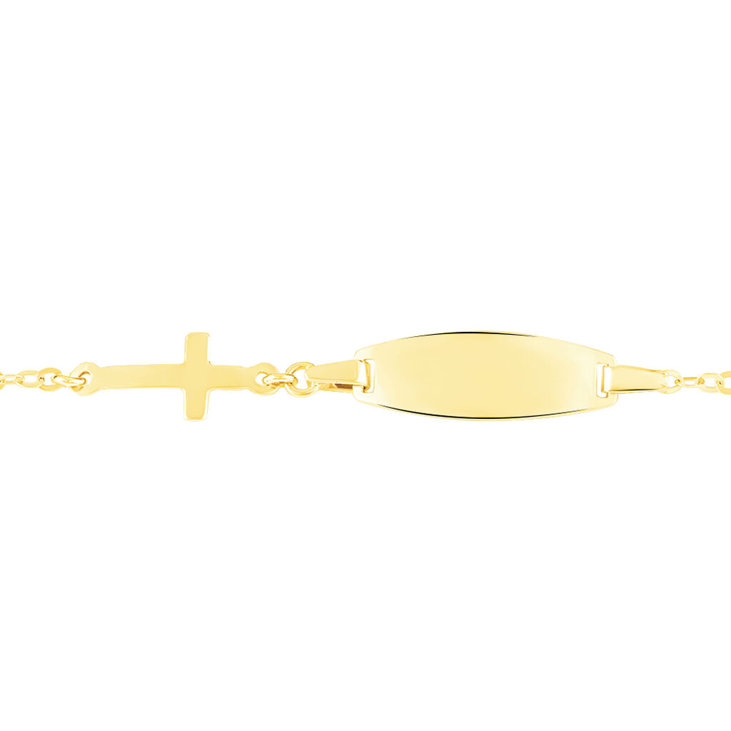 Bracelet Identité Gaspardine Maille Forçat Or Jaune