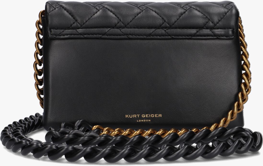 KURT GEIGER LONDON zwarte kurt geiger london schoudertas mini kensington kurt
