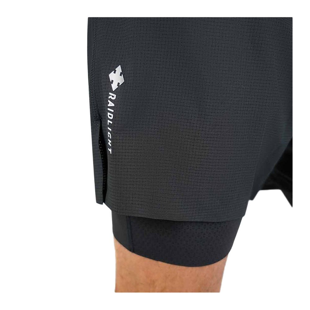 Raidlight R-LIGHT 2-EN-1 - Short Homme black