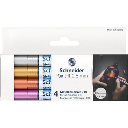 Schneider Paint-It 010 0.8 mm Set 1 Metallicmarker - 0.8 mm