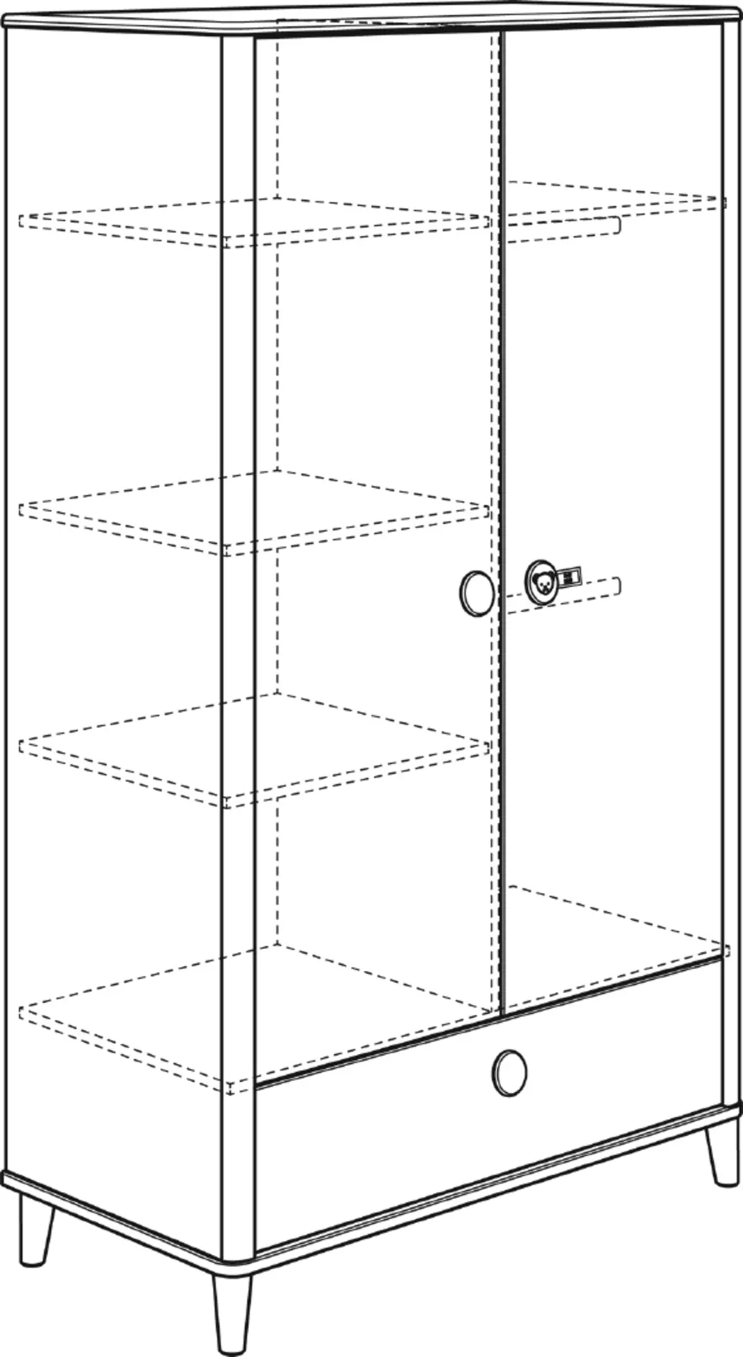 Kleiderschrank Lotte & Fynn 119 x 202 cm
