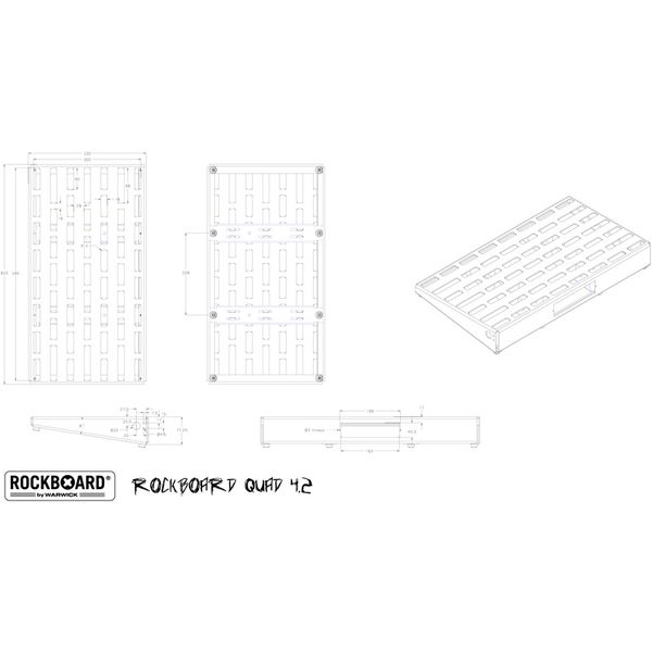 Rockboard QUAD 4.2 B mit Gigbag