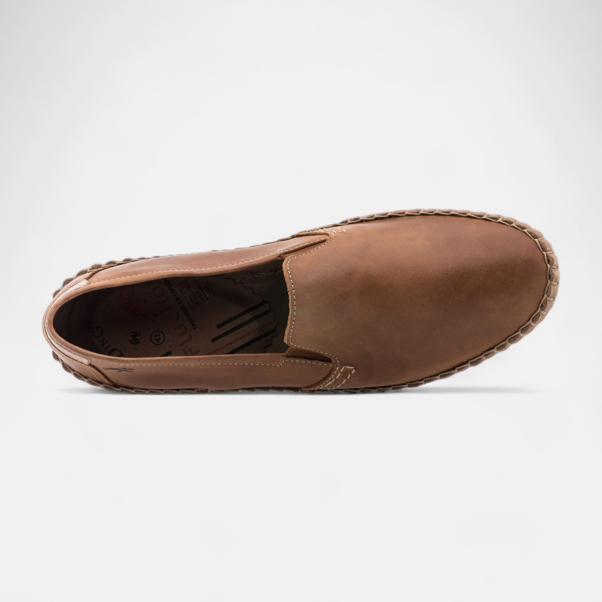 Mocassins Homme en cuir cognac