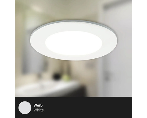 LED inbouwspots set IP65 dimbaar 4,8W 450 lm 3000-6500 K CCT RGB wit Ø 9,2/6,8 cm 230V 3 stuks met afstandsbediening, geheugenfunctie, nachtlampfunctie, timerfunctie