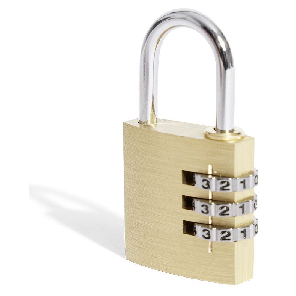 Cadenas à chiffres en laiton massif l.30 mm