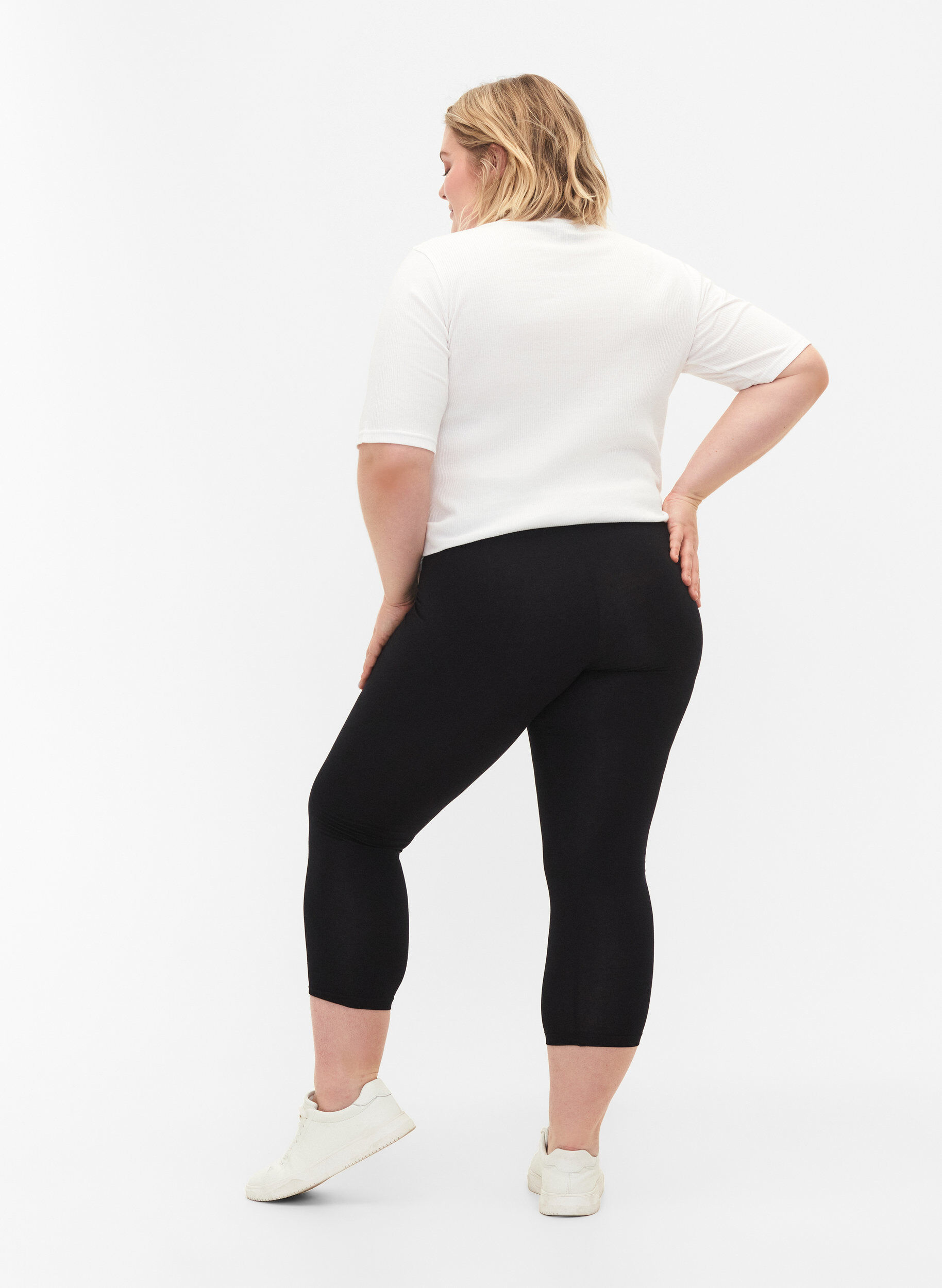 Basis 3/4 leggings i viskose