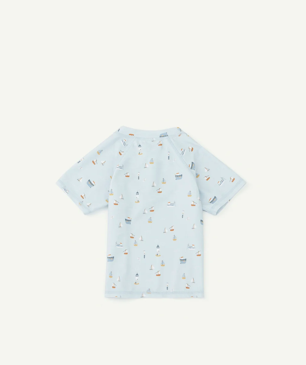 LITTLE DUTCHT-SHIRT DE BAIN ANTI-UV BÉBÉ EN POLYESTER RECYCLÉ BLEU