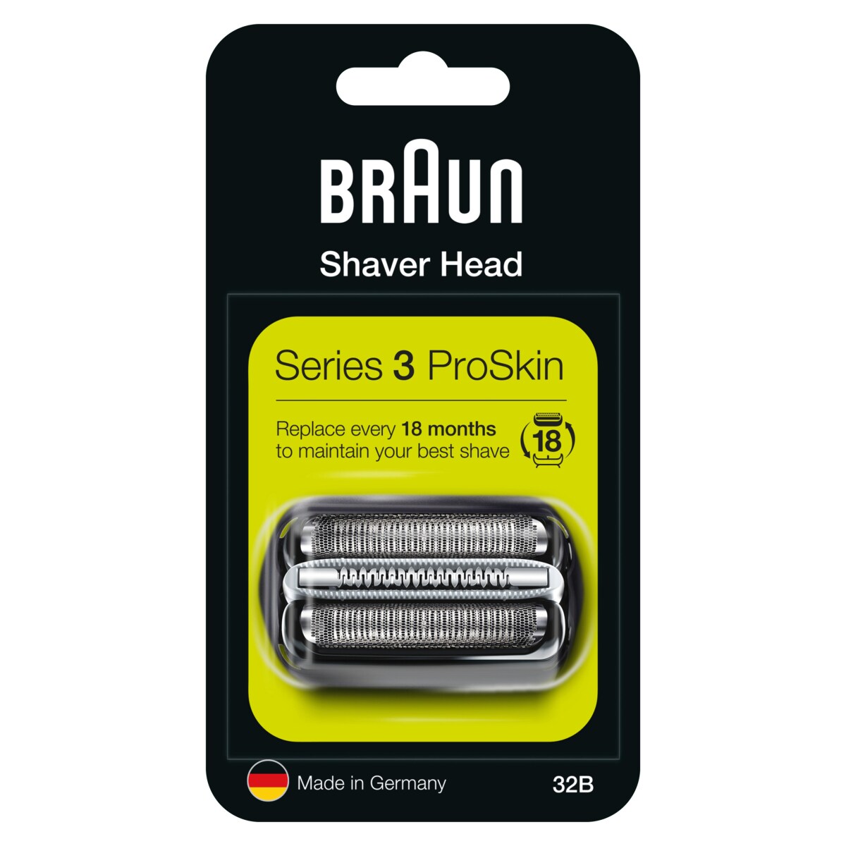 Braun Kombipack 32B Scherfolie + Schermesser, Schwarz
