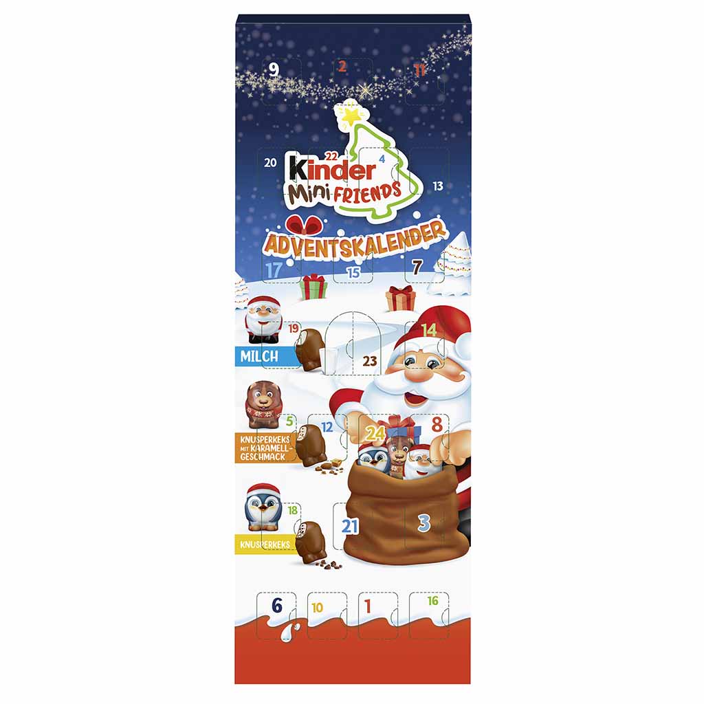 kinder Mini Friends Adventskalender 146g MHD:20.4.25