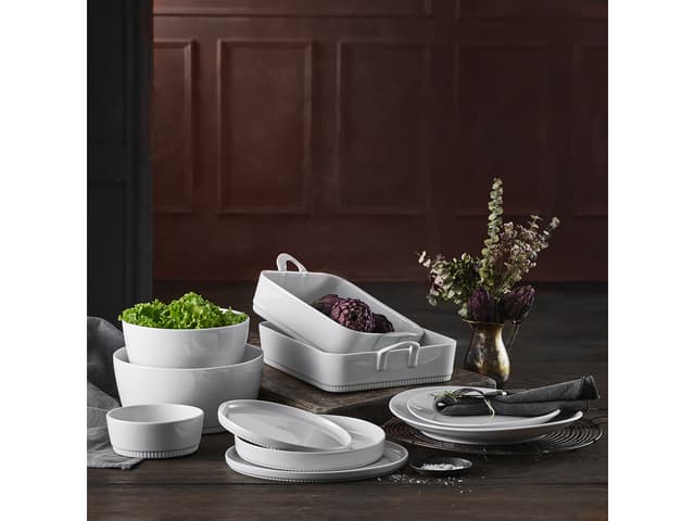 Pillivuyt Toulouse Fad 22 x 22 x 6 cm 2 liter Hvid