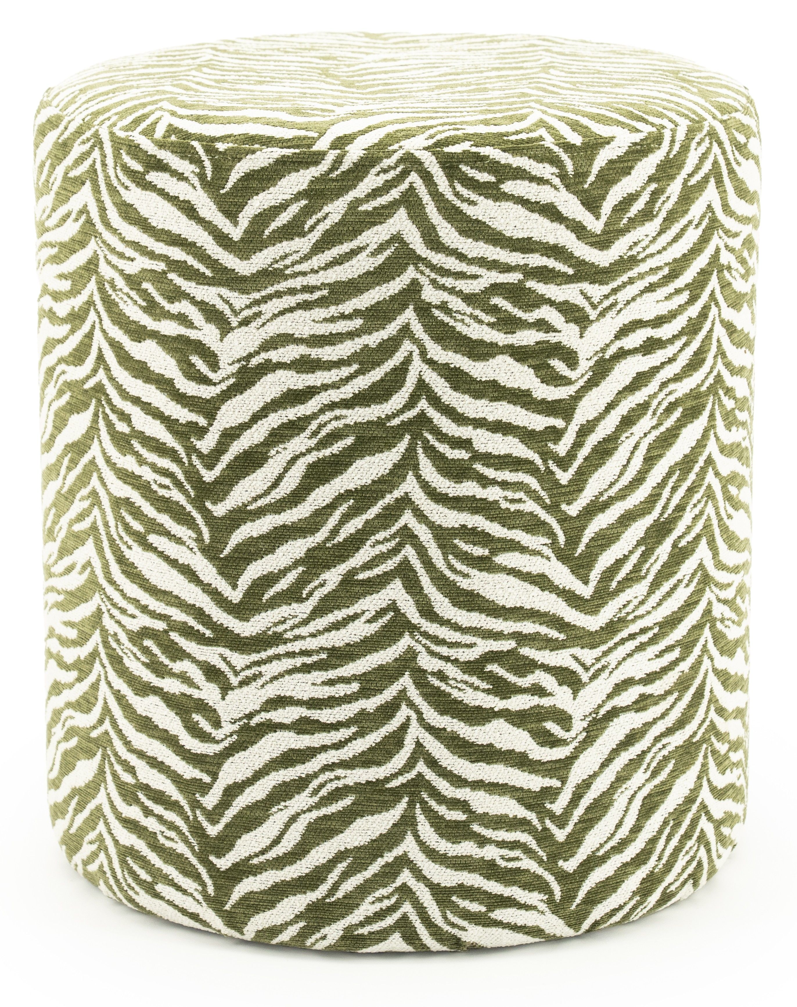 Poef Groen 250385 Tigra ⌀38  x H42 cm