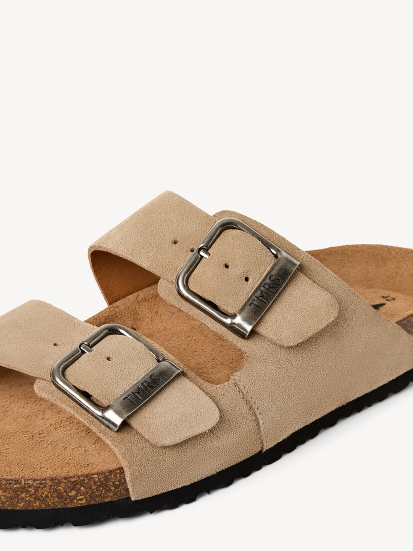Leren Slipper - beige