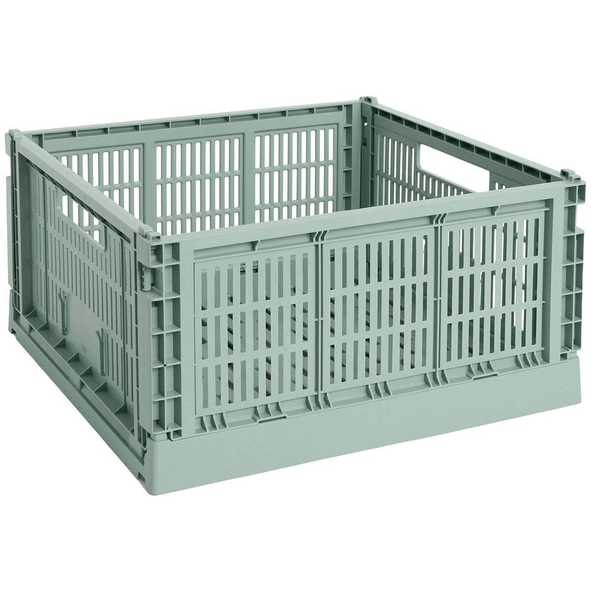 HAY Colour Crate Large Square oppbevaringsboks, sage green