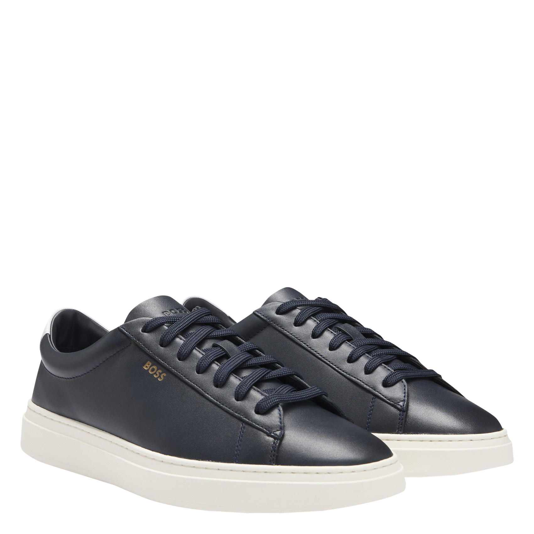 Baskets basses en cuir | Bleu