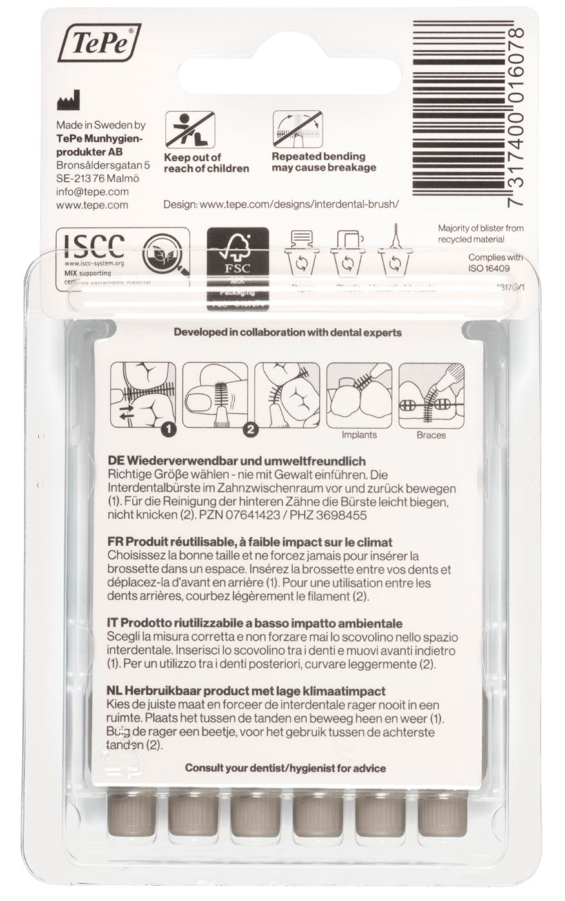 TePe Interdentalbuerste 1,3 - 2,6 mm grau