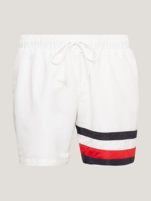 Calções de banho Plus Global Stripe de comprimento médio