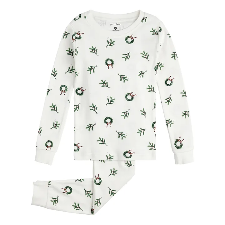 Petit Lem Pyjama Coton Bio Couronne | Blanc