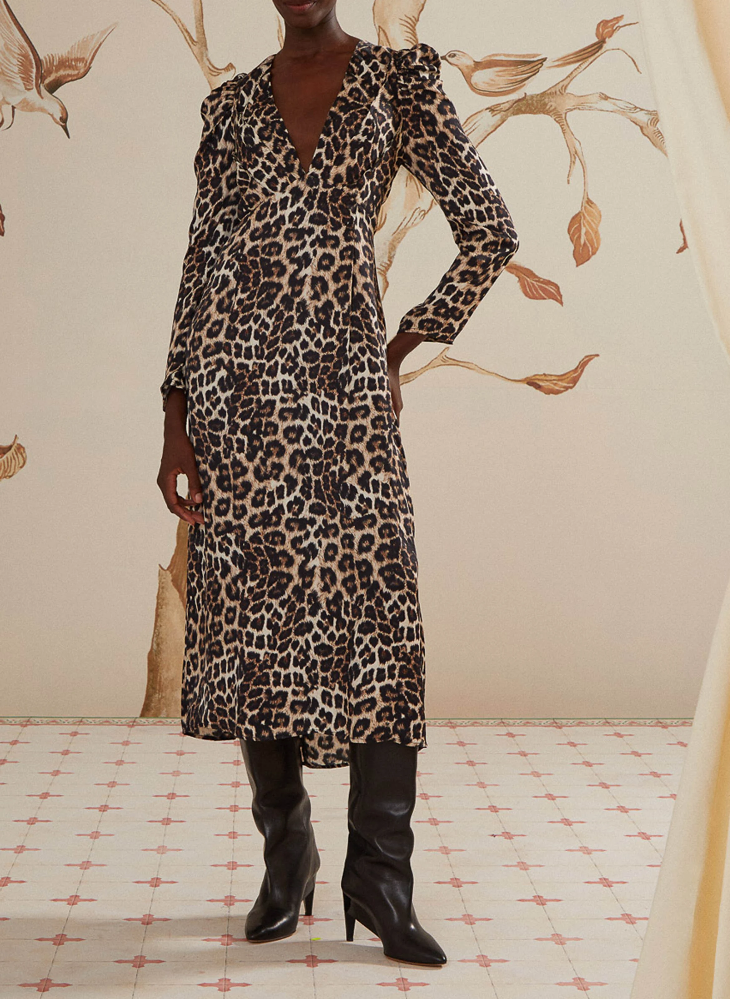 Robe léopard | Marron