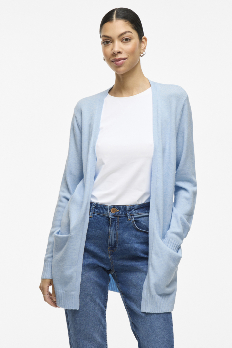 Vila blauwe dames vest