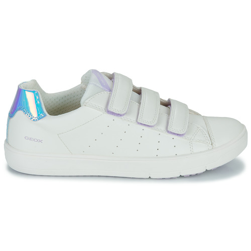 Geox - J SILENEX GIRL B - Blanc / Iridescent