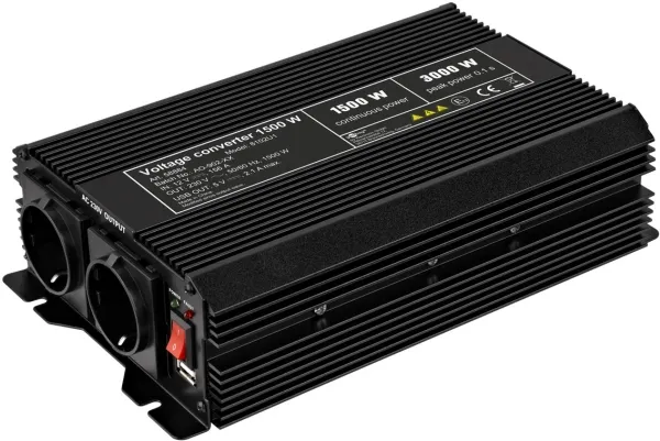 Goobay 58884, Universal, Universal, 12 - 13,8 V, 1500 W, 230 V, DC-til-AC