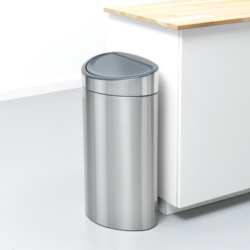 Brabantia Touch Bin Prullenbak - 40 l - Matt Steel