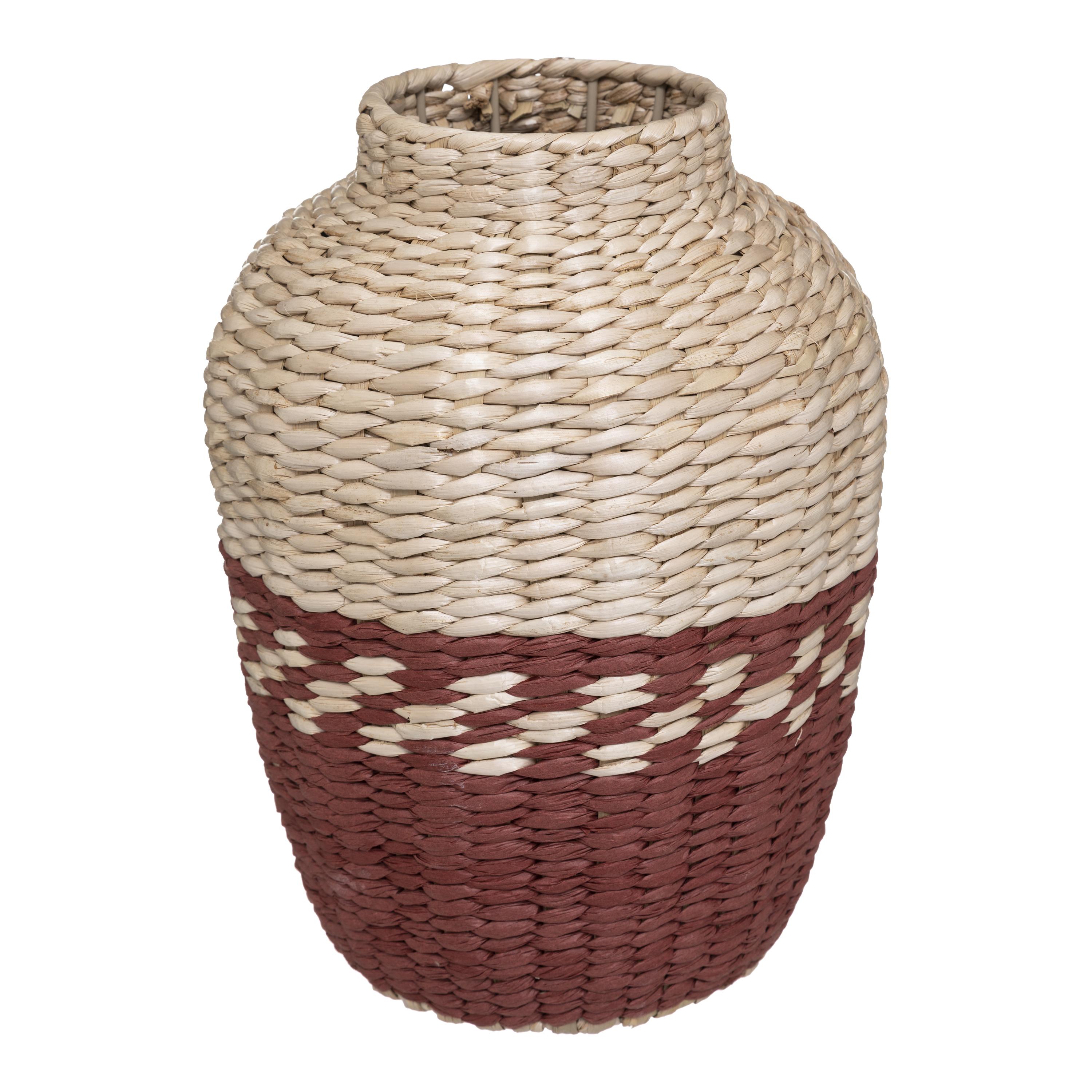 VASE NATUREL BICOLORE CARMEN D.25X32CM