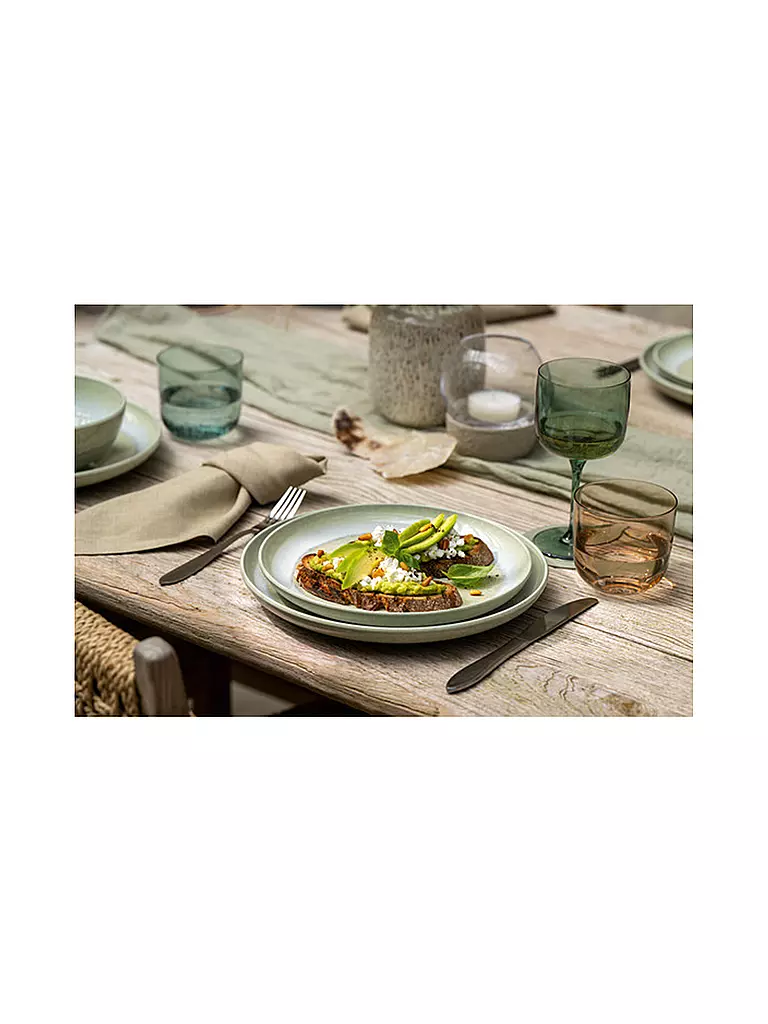 LIKE BY VILLEROY & BOCH Frühstücksteller 24cm PERLEMOR Alga olive