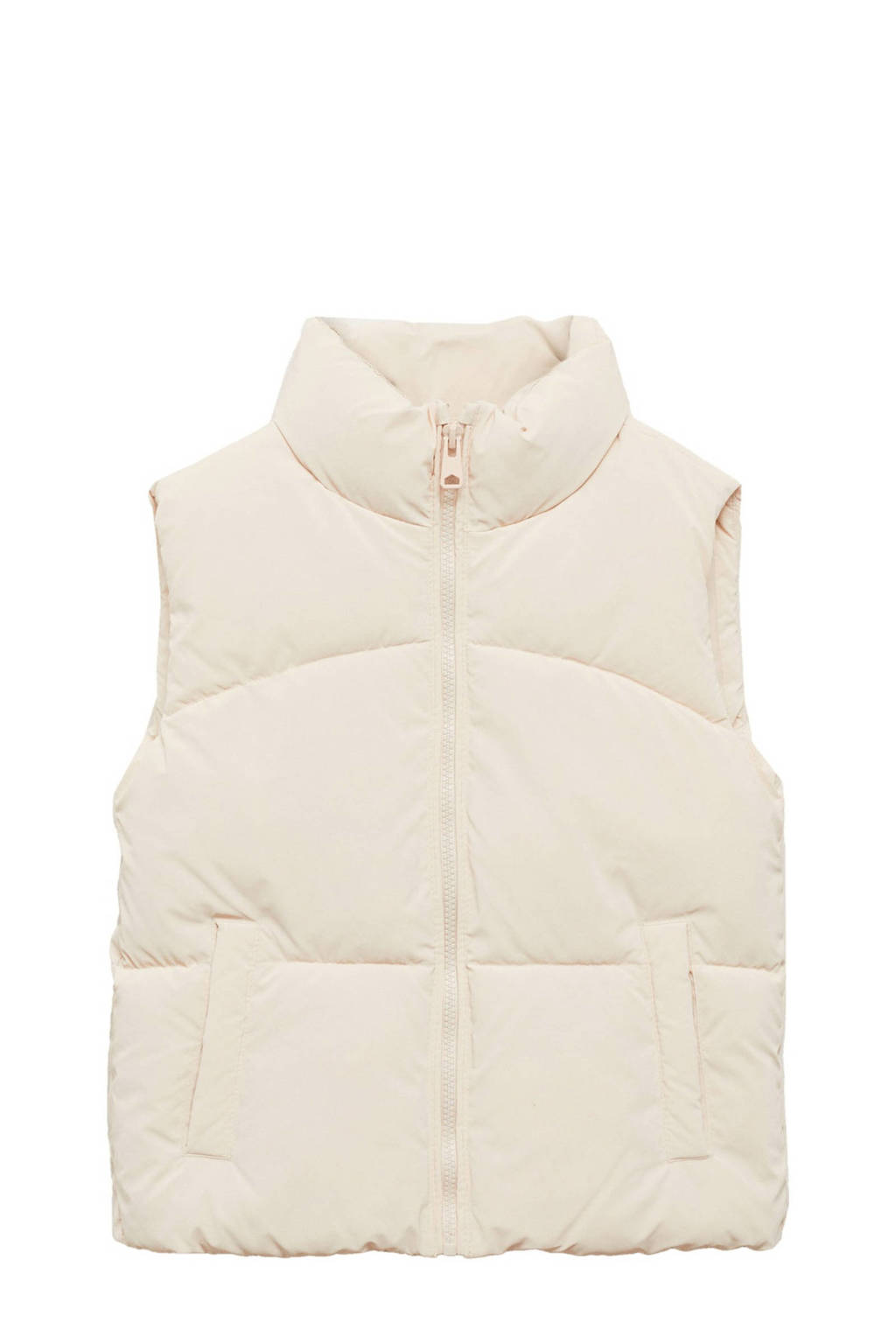 Mango Kids coated bodywarmer lichtbeige