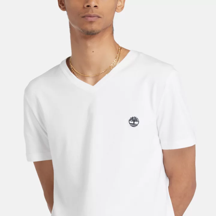 T-shirt Dunstan River pour homme en blanc