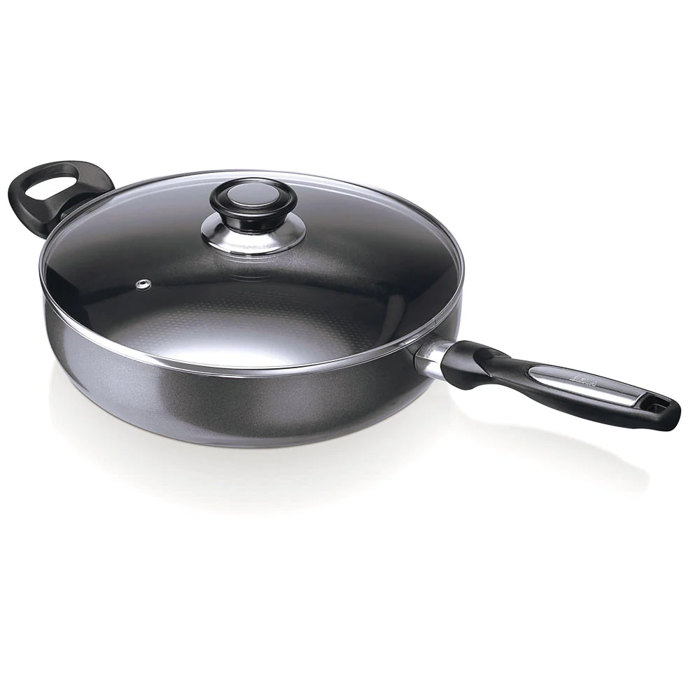 Sauteuse Pro Induc 28 cm avec couvercle en verre Beka