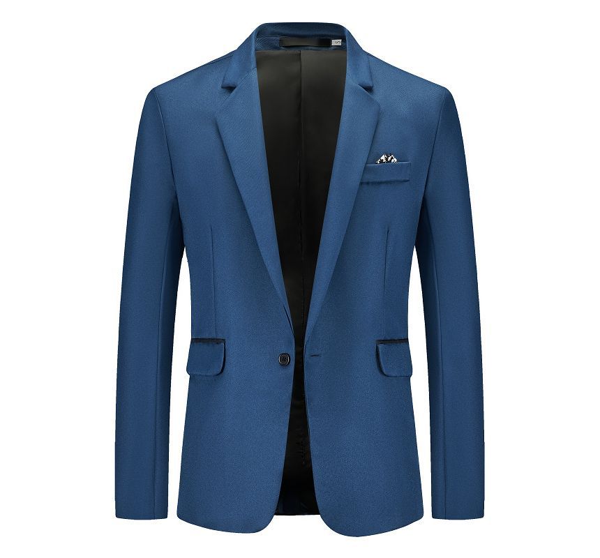Sheck - Effen blazer met één knoop