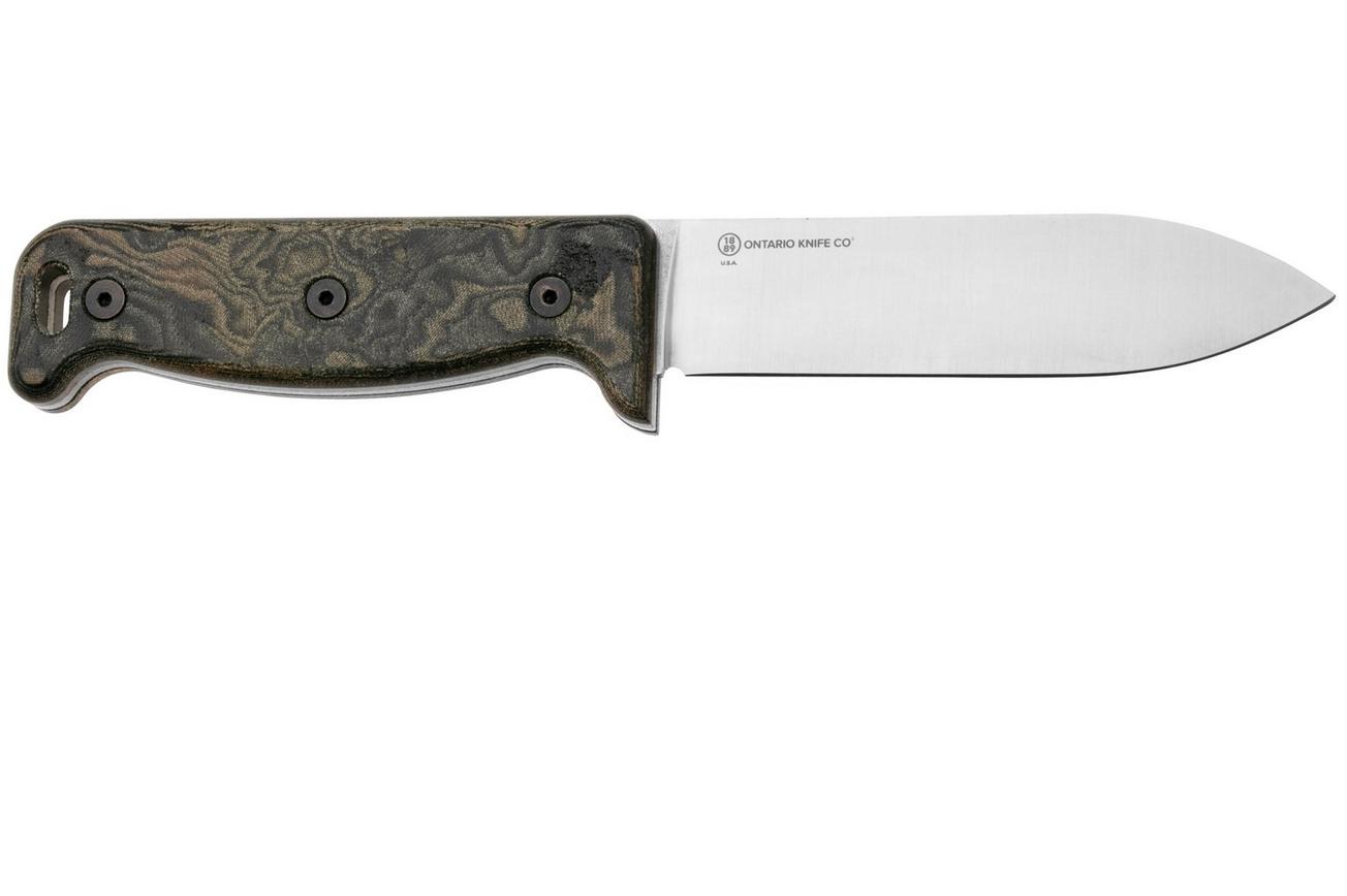 Ontario Black Bird ML5 Micarta 7502 survivalmes, Paul Scheiter design