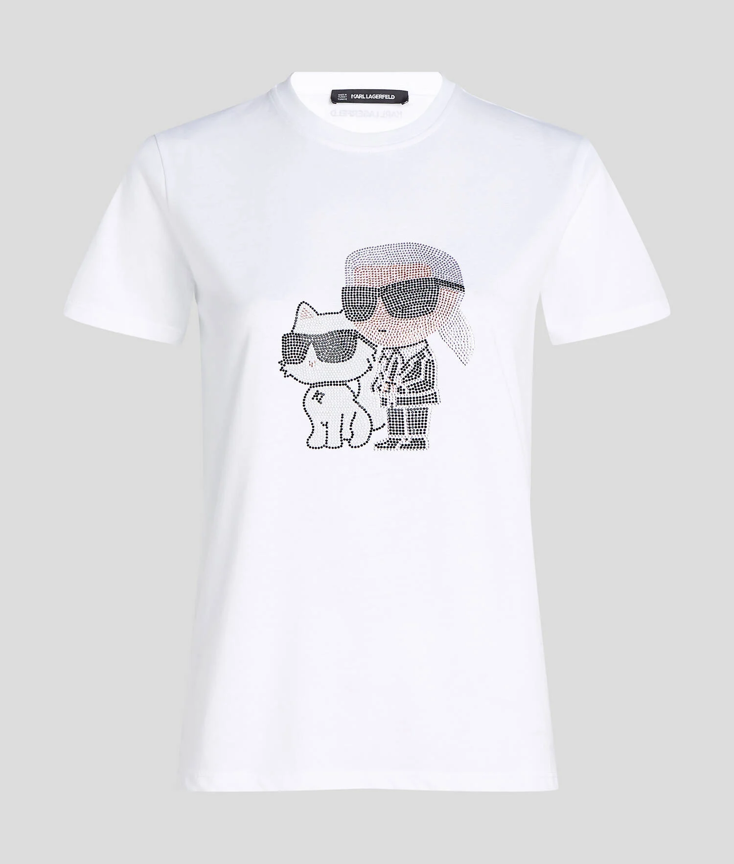 T-SHIRT À STRASS IKON KARL & CHOUPETTE