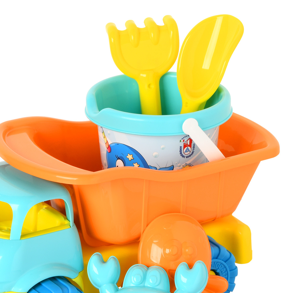 Simba Sandspielzeug-Set 6-teilig blau / gelb / orange