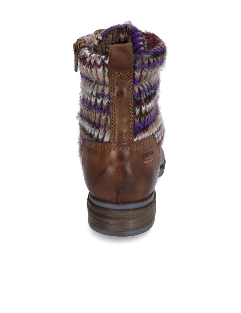 Stiefelette Sanja 17, cognac-kombi