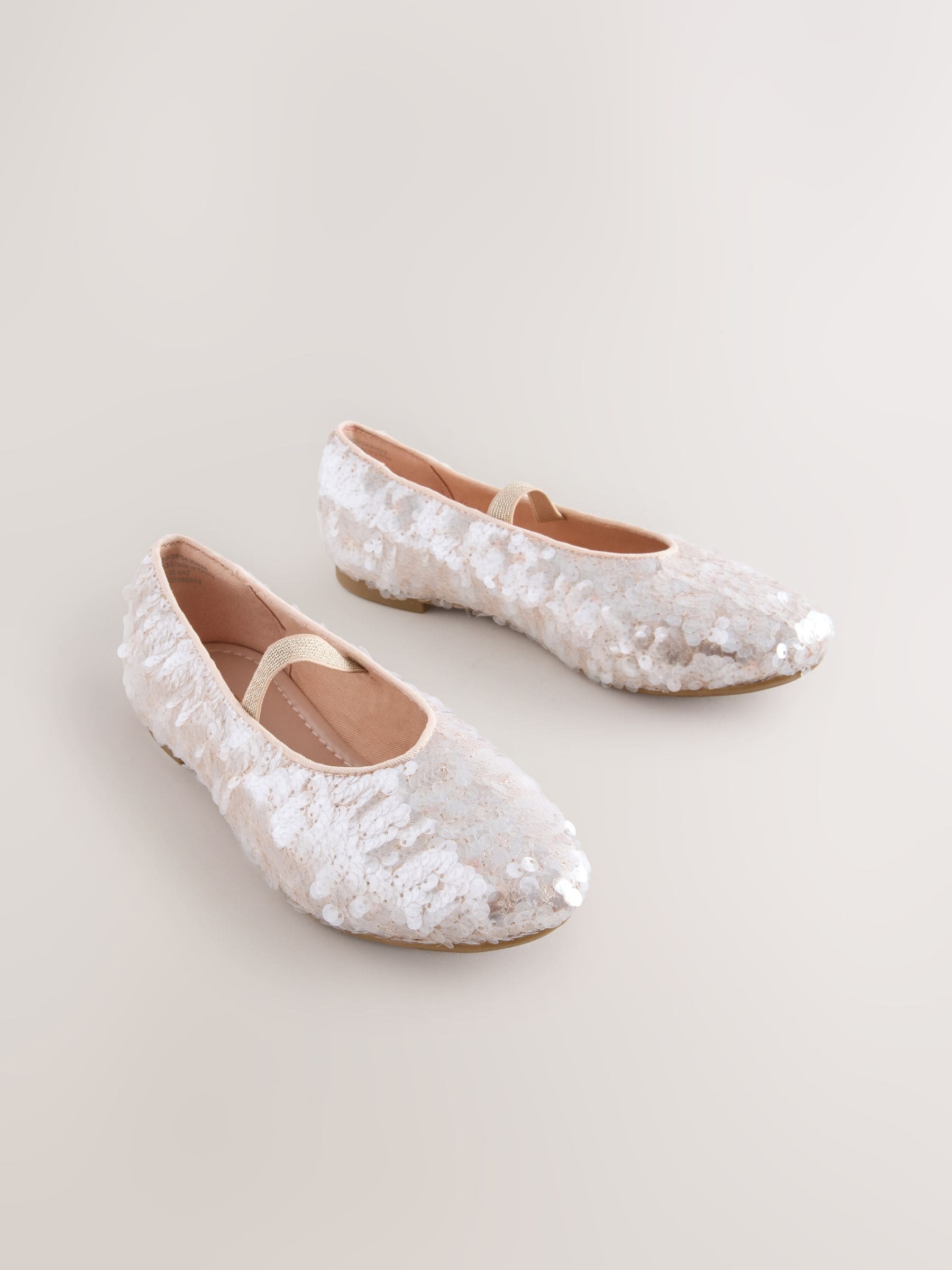 Ivoor - Pailletten Balletschoenen